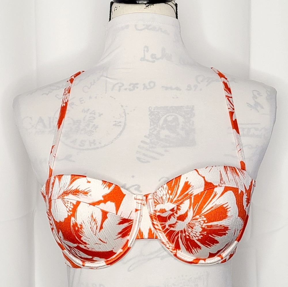 SHADE & SHORE HAWAIIAN PRINT SWIM TOP AA